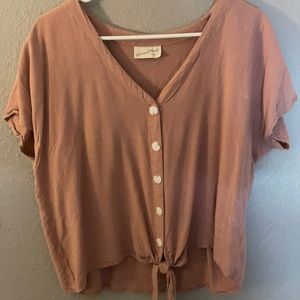 Pink Button down Shirt